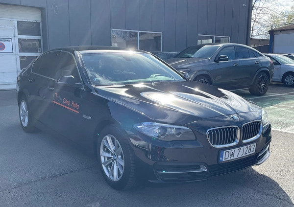 BMW Seria 5 cena 82700 przebieg: 161000, rok produkcji 2016 z Wrocław małe 742